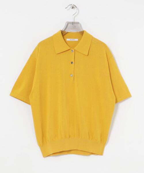 URBAN RESEARCH（アーバンリサーチ）の「シャツカラーハーフスリーブニット（ニット/セーター・レディース・アイボリー/ブラック/イエロー・FREE）」の19枚目の写真