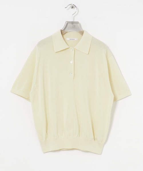 [新品•未着用品•匿名配送]アーバンリサーチ かぐれ　ハーフスリーブポロニット クロップドポロニット[AA45-22S114]｜URBAN RESEARCH公式