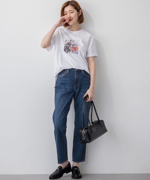 23区 L(ニジュウサンクオオキイサイズ)の「【洗える】JANE PACKERコラボ フォトプリント Tシャツ(Tシャツ/カットソー・レディース・ホワイト系/ホワイト系1/ブラック系/ブラック系1・44/46)」の20枚目の写真