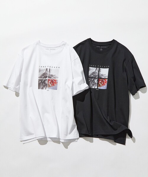 23区 L(ニジュウサンクオオキイサイズ)の「【洗える】JANE PACKERコラボ フォトプリント Tシャツ(Tシャツ/カットソー・レディース・ホワイト系/ホワイト系1/ブラック系/ブラック系1・44/46)」の10枚目の写真