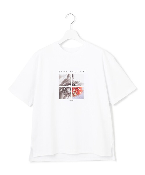 23区 L(ニジュウサンクオオキイサイズ)の「【洗える】JANE PACKERコラボ フォトプリント Tシャツ(Tシャツ/カットソー・レディース・ホワイト系/ホワイト系1/ブラック系/ブラック系1・44/46)」の9枚目の写真