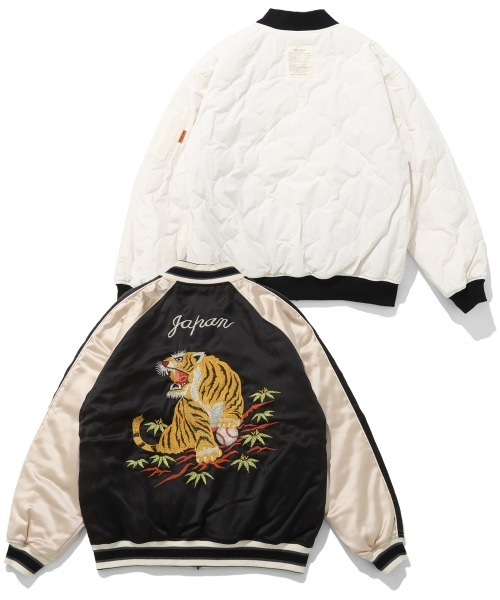 セール】【リバーシブル】スーベニア刺繍ひっくりスカジャン