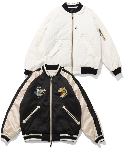 クリフメイヤー　リバーシブルスカジャン リバーシブル】スーベニア刺繍ひっくりスカジャン（スカジャン