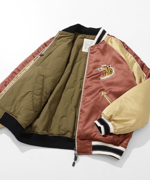 リバーシブル】スーベニア刺繍ひっくりスカジャン（スカジャン