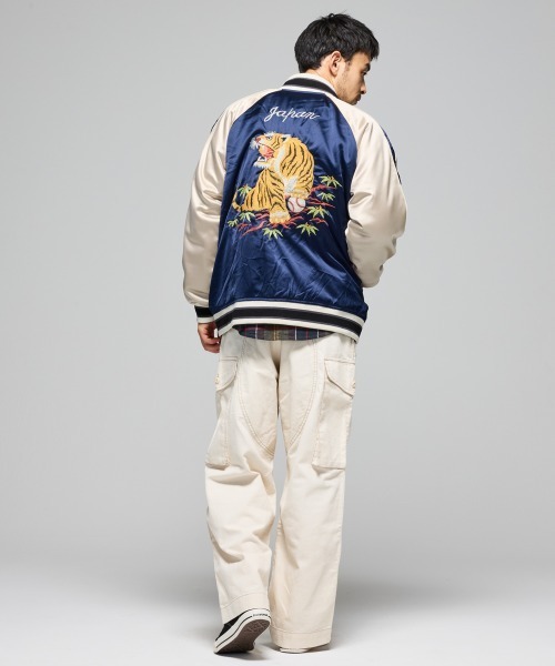 リバーシブル】スーベニア刺繍ひっくりスカジャン（スカジャン