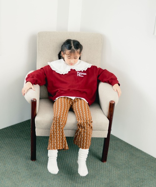 LOWRYS FARM(ローリーズファーム)の「カットJQフレアパンツ 574594(その他パンツ・キッズ・ブラウン/ネイビー/レッド・120cm/110cm/150cm/140cm/130cm)」の12枚目の写真