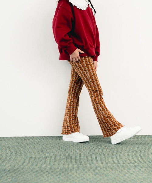 LOWRYS FARM(ローリーズファーム)の「カットJQフレアパンツ 574594(その他パンツ・キッズ・ブラウン/ネイビー/レッド・120cm/110cm/150cm/140cm/130cm)」の13枚目の写真