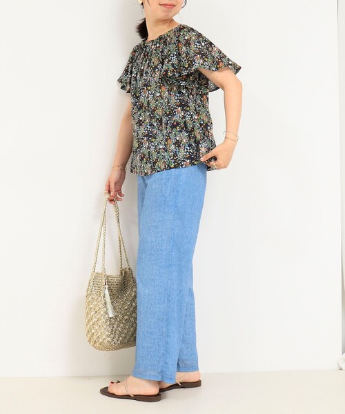 MICO COULIER(ミコクリエ)の「マルチカラーフラワープリントブラウス(シャツ/ブラウス・レディース・ブラック系その他/ブルー系その他・38)」の14枚目の写真