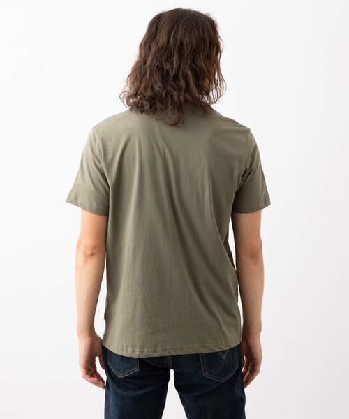 merc london(メルクロンドン)の「MERC LONDON メルクロンドン レーサーストライプTシャツ(Tシャツ/カットソー・メンズ・ワインレッド/カーキ・LARGE/MEDIUM/X-LARGE)」の4枚目の写真