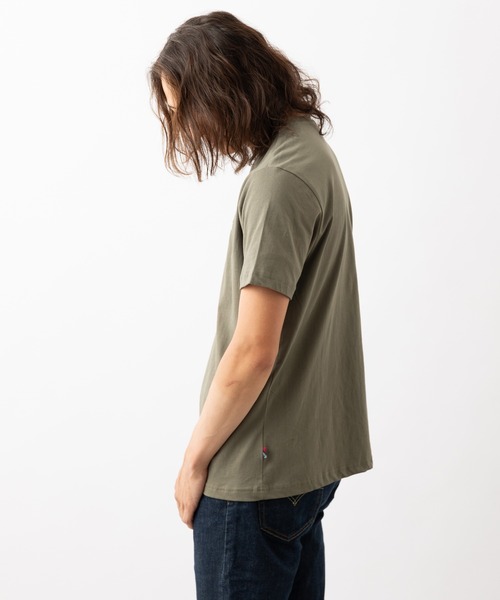 merc london(メルクロンドン)の「MERC LONDON メルクロンドン レーサーストライプTシャツ(Tシャツ/カットソー・メンズ・ワインレッド/カーキ・LARGE/MEDIUM/X-LARGE)」の5枚目の写真