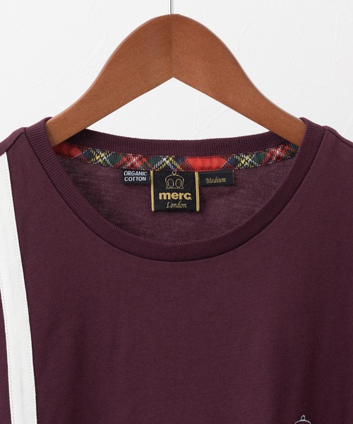 merc london(メルクロンドン)の「MERC LONDON メルクロンドン レーサーストライプTシャツ(Tシャツ/カットソー・メンズ・ワインレッド/カーキ・LARGE/MEDIUM/X-LARGE)」の16枚目の写真