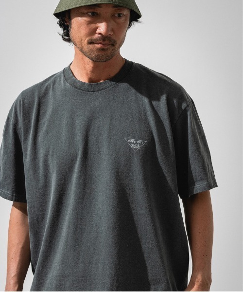OFFSHORE（オフショア）の「NEW OFFSHORE LOGO TEE/オフショアNEWロゴティーシャツ（Tシャツ/カットソー・メンズ・チャコールグレー/グリーン・M/L）」の3枚目の写真