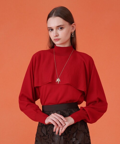 ANAYI - ■ANVYl■ 今季完売wool ニット セール】シアーウールシルクリブハイネック プルオーバー
