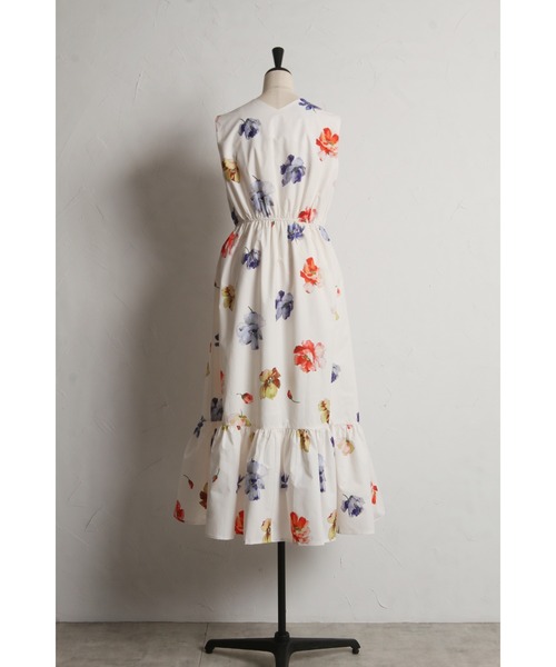 【美品】&.NOSTALGIA フラワーカシュクールワンピース フラワーカシュクールワンピース