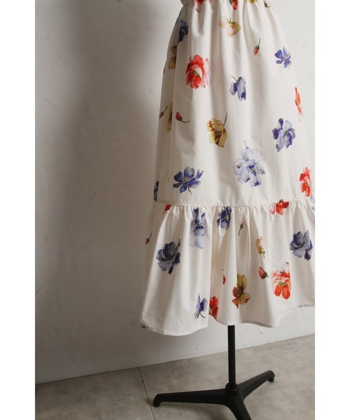 【美品】&.NOSTALGIA フラワーカシュクールワンピース フラワーカシュクールワンピース