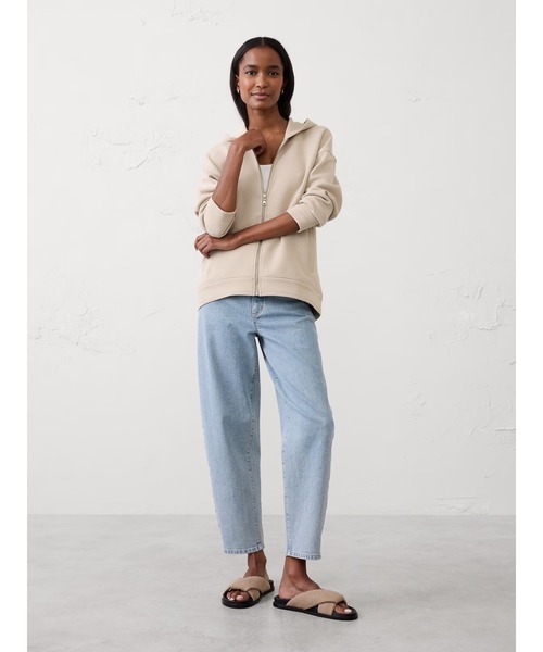 BANANA REPUBLIC パーカー セール】BANANA REPUBLIC FACTORY STORE ソフトタッチ ジップパーカー