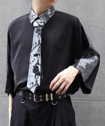 REZEN | 唐草文様ジャカードタイ付シャツ(シャツ/ブラウス)