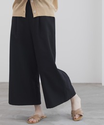 Idnes ボタン付きワイドクロプトパンツ