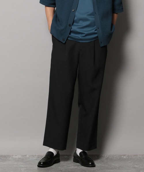 BAYFLOW（ベイフロー）の「ワンタックトラウザー【吸水速乾・接触冷感】（スラックス・メンズ・モカ/ブラック・MEDIUM/LARGE）」の7枚目の写真