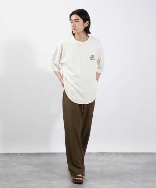 BAYFLOW（ベイフロー）の「ワンタックトラウザー【吸水速乾・接触冷感】（スラックス・メンズ・モカ/ブラック・MEDIUM/LARGE）」の9枚目の写真