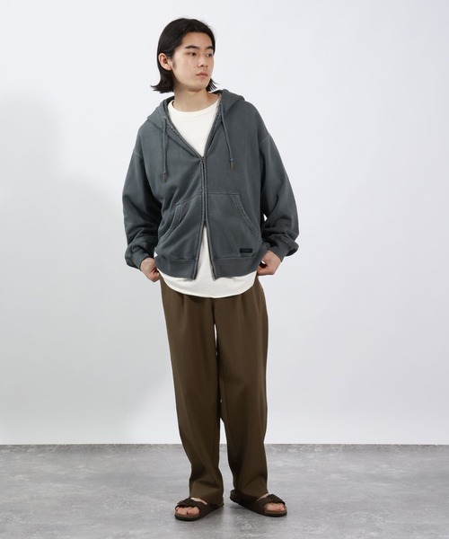 BAYFLOW（ベイフロー）の「ワンタックトラウザー【吸水速乾・接触冷感】（スラックス・メンズ・モカ/ブラック・MEDIUM/LARGE）」の10枚目の写真