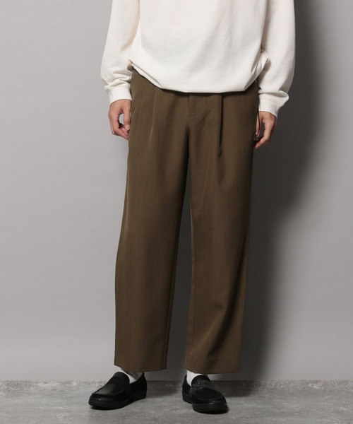 BAYFLOW（ベイフロー）の「ワンタックトラウザー【吸水速乾・接触冷感】（スラックス・メンズ・モカ/ブラック・MEDIUM/LARGE）」の13枚目の写真