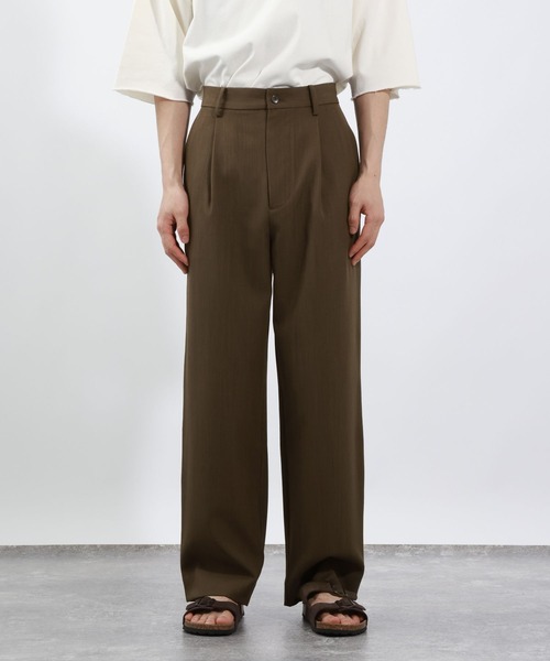 BAYFLOW（ベイフロー）の「ワンタックトラウザー【吸水速乾・接触冷感】（スラックス・メンズ・モカ/ブラック・MEDIUM/LARGE）」の15枚目の写真