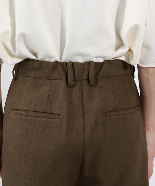 BAYFLOW（ベイフロー）の「ワンタックトラウザー【吸水速乾・接触冷感】（スラックス・メンズ・モカ/ブラック・MEDIUM/LARGE）」の18枚目の写真