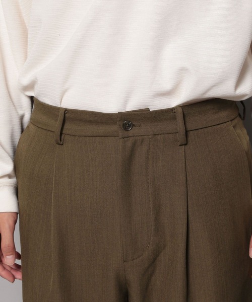 BAYFLOW（ベイフロー）の「ワンタックトラウザー【吸水速乾・接触冷感】（スラックス・メンズ・モカ/ブラック・MEDIUM/LARGE）」の20枚目の写真