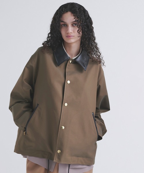 CULLNI コーチジャケット Chambray Gabardine Dot Button Coach Jacket（ブルゾン）｜CULLNI