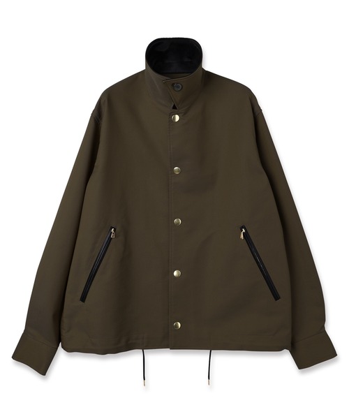 CULLNI（クルニ）の「Chambray Gabardine Dot Button Coach Jacket（ブルゾン・メンズ・カーキ/ブラック/ネイビー・2/1/0）」の7枚目の写真