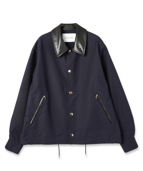 CULLNI コーチジャケット Chambray Gabardine Dot Button Coach Jacket（ブルゾン）｜CULLNI