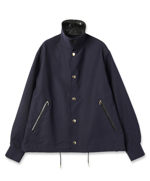 Chambray Gabardine Dot Button Coach Jacket（ブルゾン）｜CULLNI