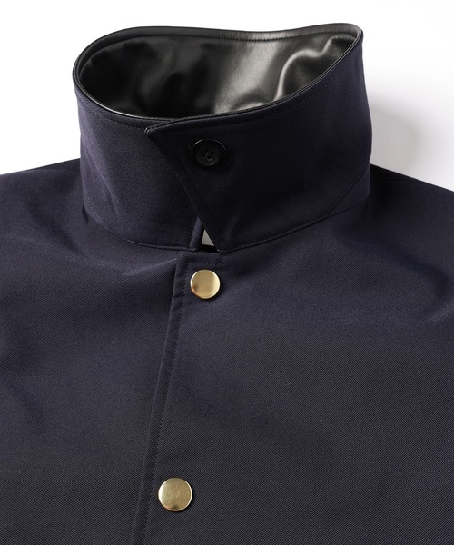 CULLNI（クルニ）の「Chambray Gabardine Dot Button Coach Jacket（ブルゾン・メンズ・カーキ/ブラック/ネイビー・2/1/0）」の20枚目の写真