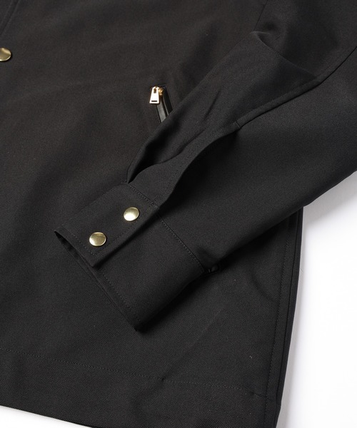 CULLNI（クルニ）の「Chambray Gabardine Dot Button Coach Jacket（ブルゾン・メンズ・カーキ/ブラック/ネイビー・2/1/0）」の16枚目の写真