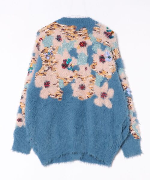 花柄ビジューシャギーカーディガン（ニット/セーター）｜COEL（コエル