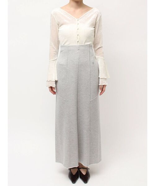 LAGUNAMOON（ラグナムーン）の「ラメスウェットナロースカート（スカート・レディース・ベージュ/ライトグレー・SMALL/MEDIUM）」の21枚目の写真