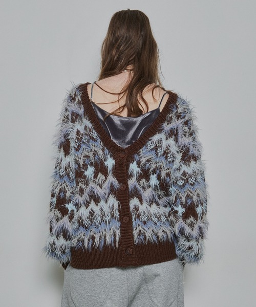 LA BELLE ETUDE(ラベルエチュード)の「ノルディックフェザー2wayニットカーディガン(カーディガン/ボレロ・レディース・ブラウン/ライトグレー/ブルー・FREE)」の21枚目の写真