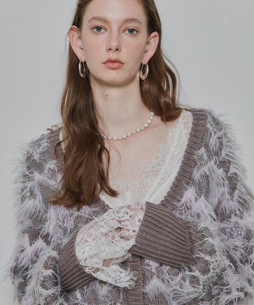 LA BELLE ETUDE(ラベルエチュード)の「ノルディックフェザー2wayニットカーディガン(カーディガン/ボレロ・レディース・ブラウン/ライトグレー/ブルー・FREE)」の11枚目の写真