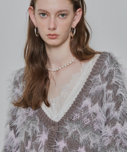 LA BELLE ETUDE(ラベルエチュード)の「ノルディックフェザー2wayニットカーディガン(カーディガン/ボレロ・レディース・ブラウン/ライトグレー/ブルー・FREE)」の12枚目の写真