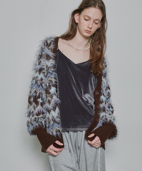 LA BELLE ETUDE(ラベルエチュード)の「ノルディックフェザー2wayニットカーディガン(カーディガン/ボレロ・レディース・ブラウン/ライトグレー/ブルー・FREE)」の6枚目の写真