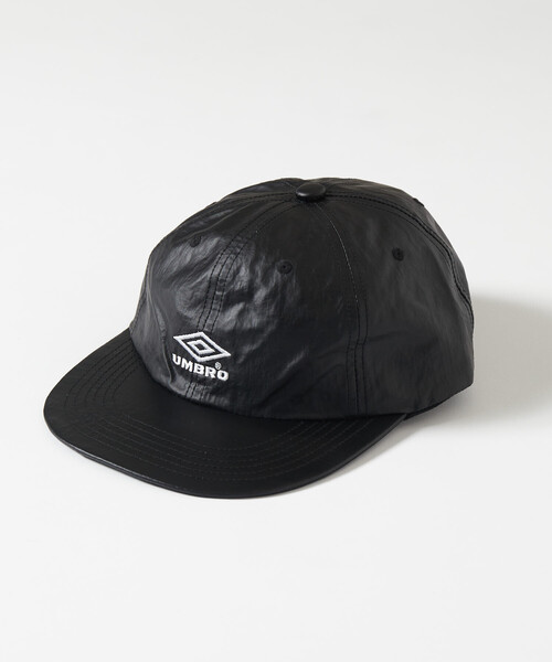UMBRO(アンブロ)の「UMBRO/アンブロ 【新色追加】SP Coating Nylon Flat Visor 6Panel Cap/別注 コーティングナイロン フラットバイザー 6パネルキャップ(キャップ・メンズ・ワインレッド/チャコールグレー/ブラック/ホワイト/サンドベージュ・ONE SIZE)」の14枚目の写真