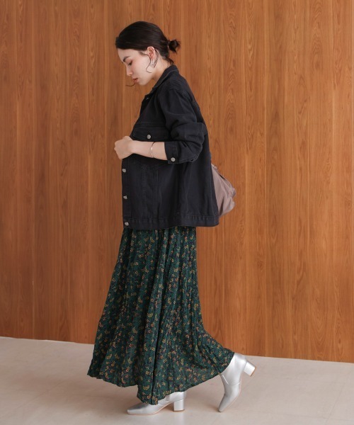 Bou Jeloud（ブージュルード）の「オータムカラー柄プリーツ（スカート・レディース・ブラウン/グリーン/イエロー・FREE）」の8枚目の写真