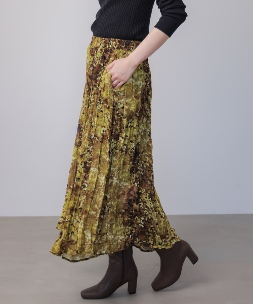 Bou Jeloud（ブージュルード）の「オータムカラー柄プリーツ（スカート・レディース・ブラウン/グリーン/イエロー・FREE）」の20枚目の写真