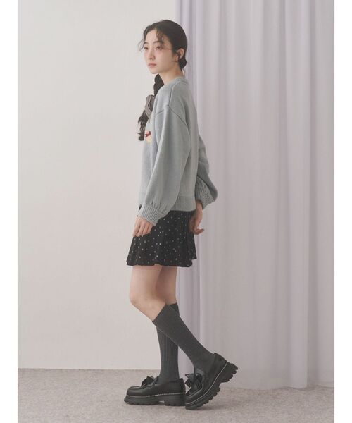 merry jenny（メリージェニー）の「ribbonプラットフォームローファー（ローファー・レディース・ブラック/アイボリー/ボルドー・LARGE/MEDIUM）」の8枚目の写真