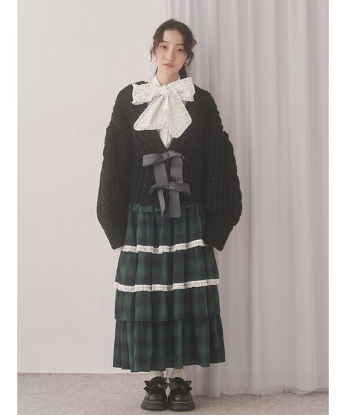 merry jenny（メリージェニー）の「ribbonプラットフォームローファー（ローファー・レディース・ブラック/アイボリー/ボルドー・LARGE/MEDIUM）」の7枚目の写真