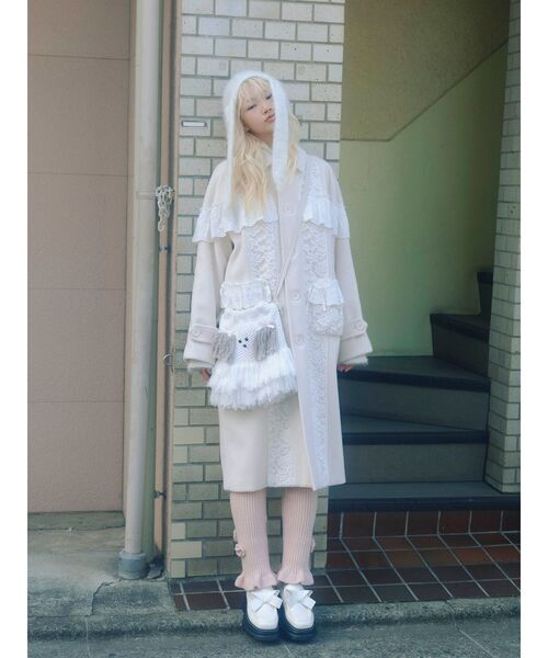 merry jenny（メリージェニー）の「ribbonプラットフォームローファー（ローファー・レディース・ブラック/アイボリー/ボルドー・LARGE/MEDIUM）」の15枚目の写真