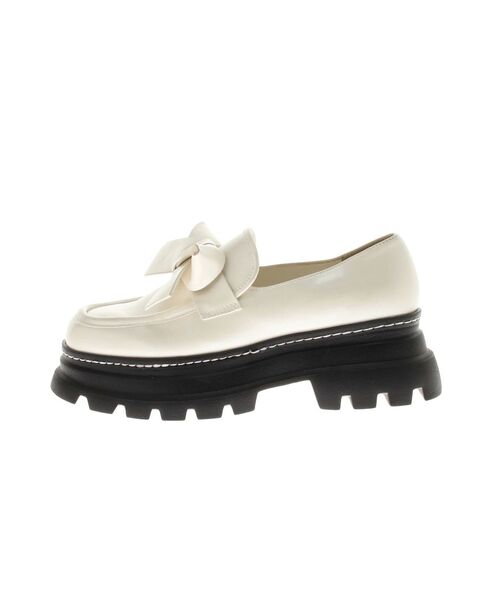 merry jenny(メリージェニー)の「ribbonプラットフォームローファー(ローファー・レディース・ブラック/アイボリー/ボルドー・LARGE/MEDIUM)」の11枚目の写真