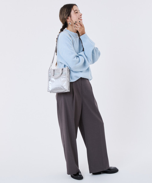 LeSportsac(レスポートサック)の「MINI N/S TOTE フロストシルバーシャイン(ショルダーバッグ・レディース・シルバー・FREE)」の3枚目の写真