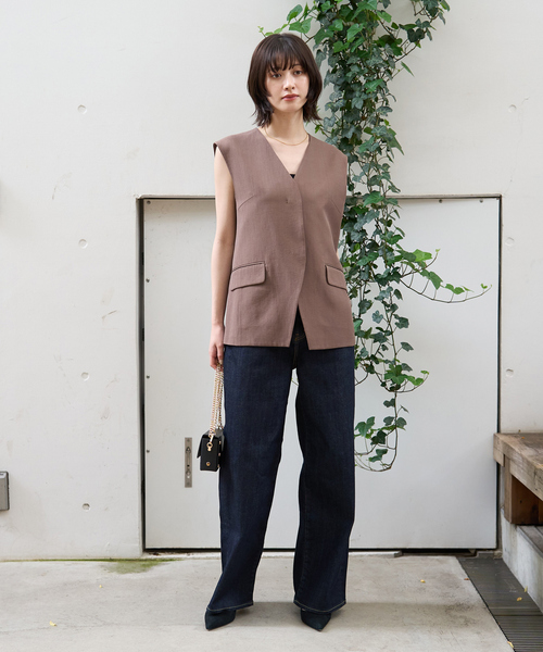 AULENTTI（オウレンティ）の「【AULENTTI/オウレンティ】スクエアチェーンポシェット（ショルダーバッグ・レディース・ブラック/ブラウン・フリー）」の7枚目の写真